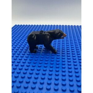 LEGO Black Bear with 2 Studs on Back with Black Nose (98295c01pb030) From 60188